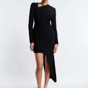 BCBGMAXAZRIA  Asymmetrical Mini Dress.